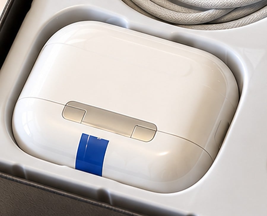 Le boîtier de charge des écouteurs sans fil